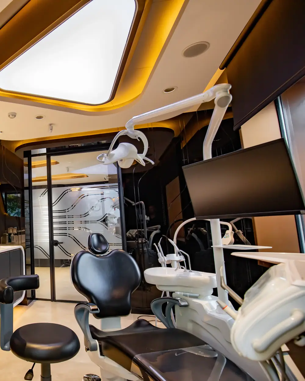 An empty treatment room at the Istanbul clinic