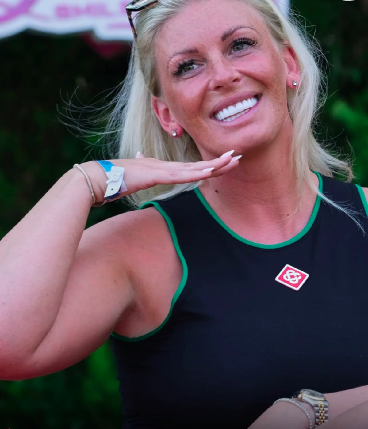A Sevil Smile patient smiling outdoors after treatment