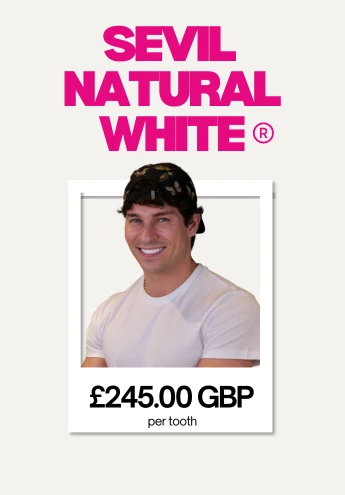 Sevil Natural White veneer tier, £245 per tooth