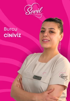 Portrait of Burcu Ciniviz, dental nurse at Sevil Smile Clinic
