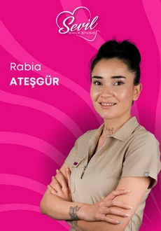 Portrait of Rabia Ateşgür, dental nurse at Sevil Smile Clinic