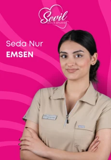 Portrait of Seda Nur Emsen, dental nurse at Sevil Smile Clinic