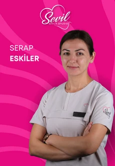 Portrait of Serap Eskiler, dental nurse at Sevil Smile Clinic