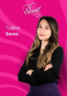 Portrait of Tuğba Sares, patient coordinator at Sevil Smile Clinic